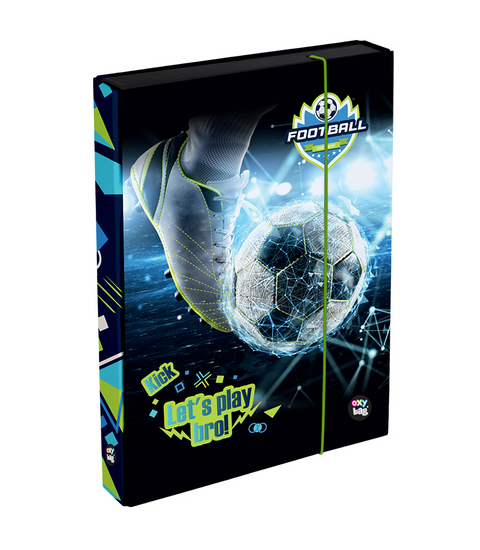 Obrázek produktu: Desky na sešity s boxem A4 Jumbo - Fotbal