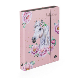 Obrázek produktu: Desky na sešity s boxem A4 Jumbo - Kůň romantic