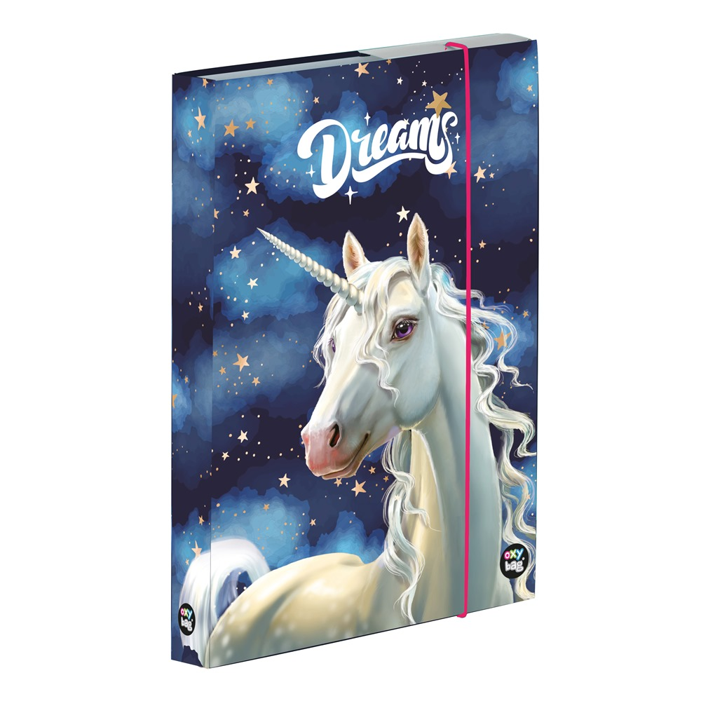 Desky na sešity s boxem A4 - Unicorn