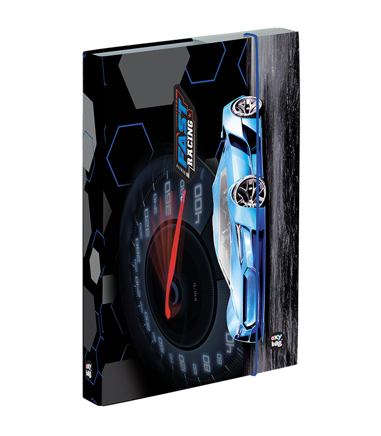 Desky na sešity s boxem A5 - Fast racing/Auto