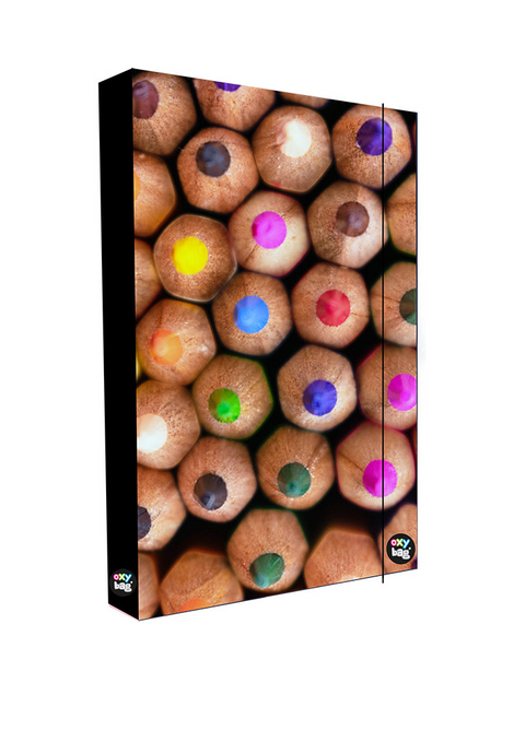 Obrázek produktu: Desky na sešity s boxem A5 - Pastelky 2