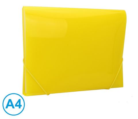 Obrázek produktu: Desky na spisy s gumou A4 LUMA 12 přihrádek - žluté