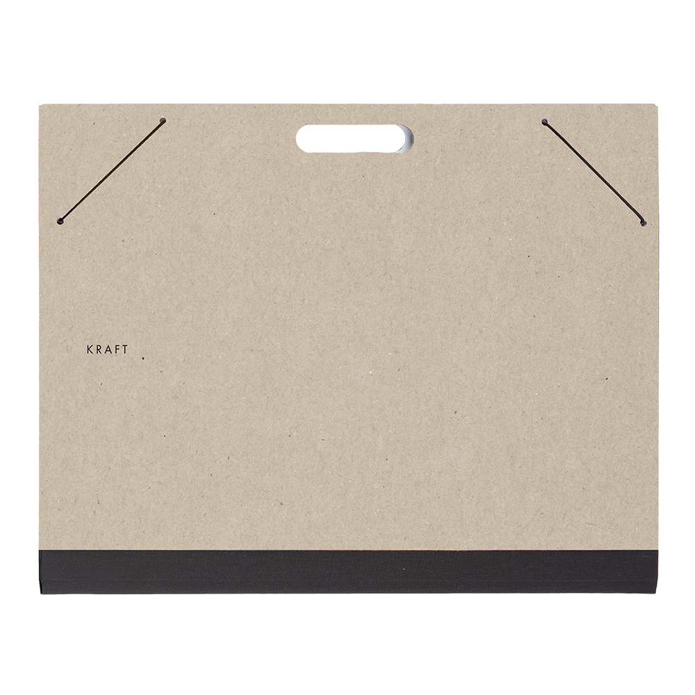Desky na výkresy A2 s gumičkou PICASSO - KRAFT nature