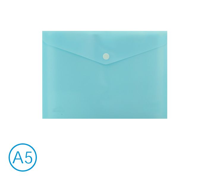 Luma Obal spisový s klopou a drukem A5, modrý