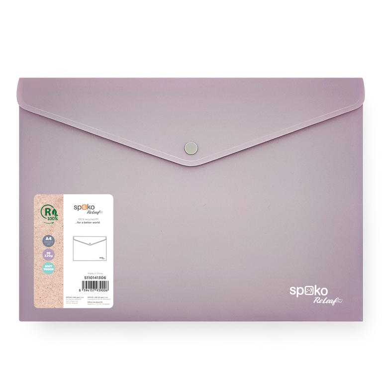 Desky s drukem Spoko ReLeaf A4 PP 1 ks - fialové