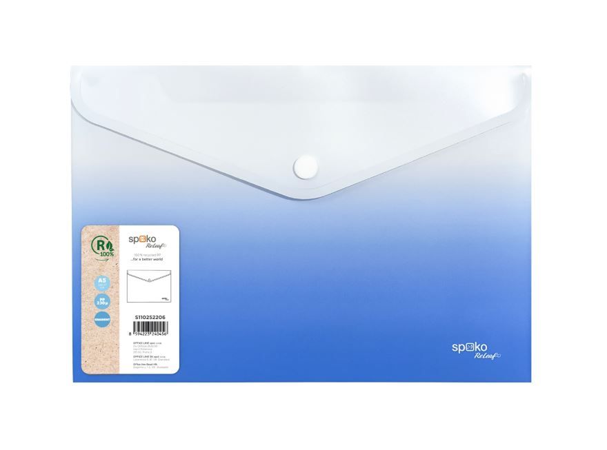 Desky s drukem Spoko ReLeaf A5 PP 1 ks Gradient - modré
