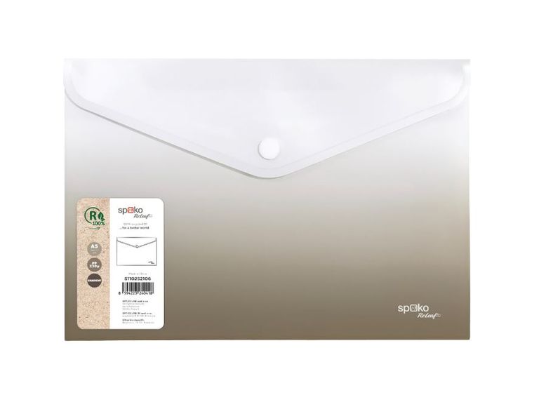 Desky s drukem Spoko ReLeaf A5 PP 1 ks Gradient - šedé
