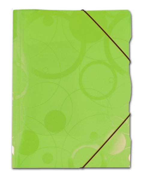 Obrázek produktu: Desky s gumou A4 PP 3 klopy Neo Colori - zelená