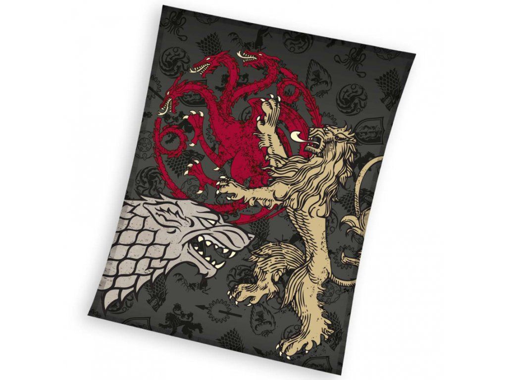 Dětská deka HRA O TRŮNY PÍSEŇ LEDU A OHNĚ