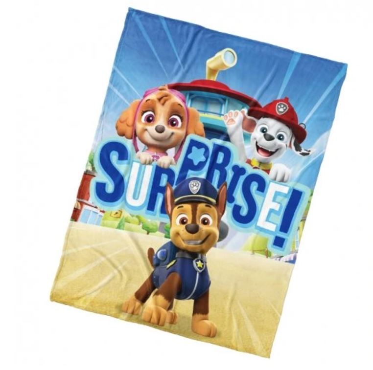 Dětská deka TLAPKOVÁ PATROLA Překvápko 130 x 170 cm