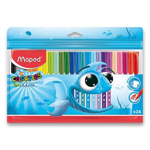 Obrázek produktu: Dětské fixy MAPED Color'Peps Ocean - 24 barev