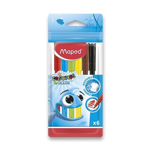 Obrázek produktu: Dětské fixy MAPED Color'Peps Ocean - 6 barev