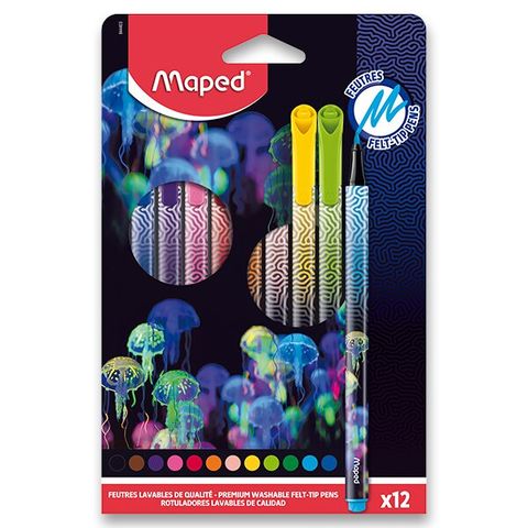 Obrázek produktu: Dětské fixy MAPED Deepsea Paradise - sada 12 barev