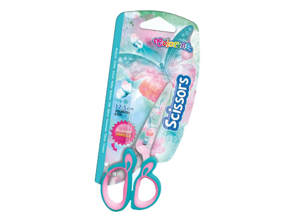 Dětské nůžky Colorino 12,5 cm s potiskem - Follow your Dreams