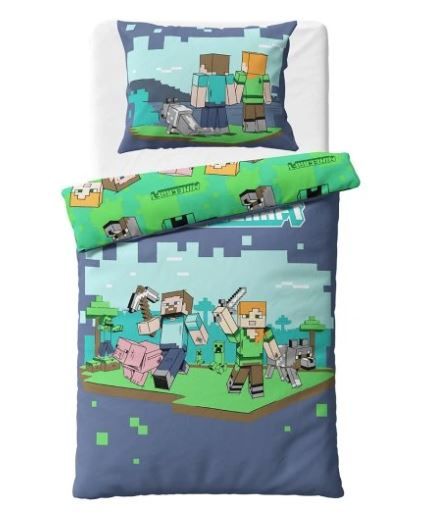 Dětské povlečení Minecraft Vzhůru do Boje