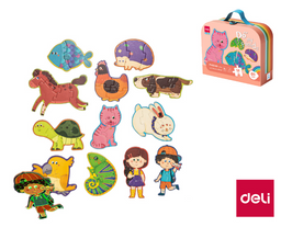 Obrázek produktu: Dětské puzzle svítící - Malí kamarádi, v kufříku