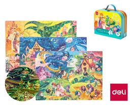 Obrázek produktu: Dětské puzzle svítící - Princezny, v kufříku