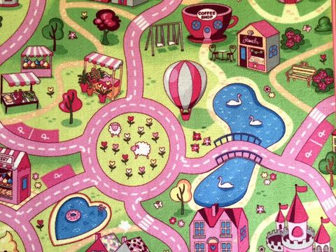 Obrázek produktu: Dětský koberec Sladké město - 80 x 120 cm