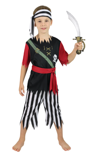 Dětský kostým pirát s šátkem M