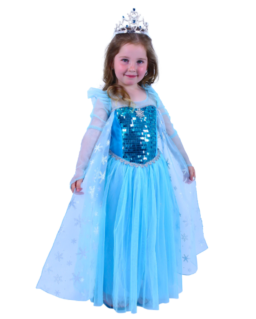Dětský kostým sněhová princezna (M)
