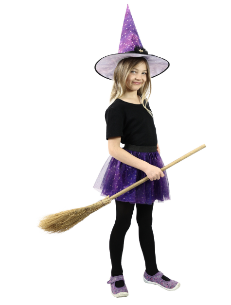 Rappa sukně tutu Halloween s kloboukem