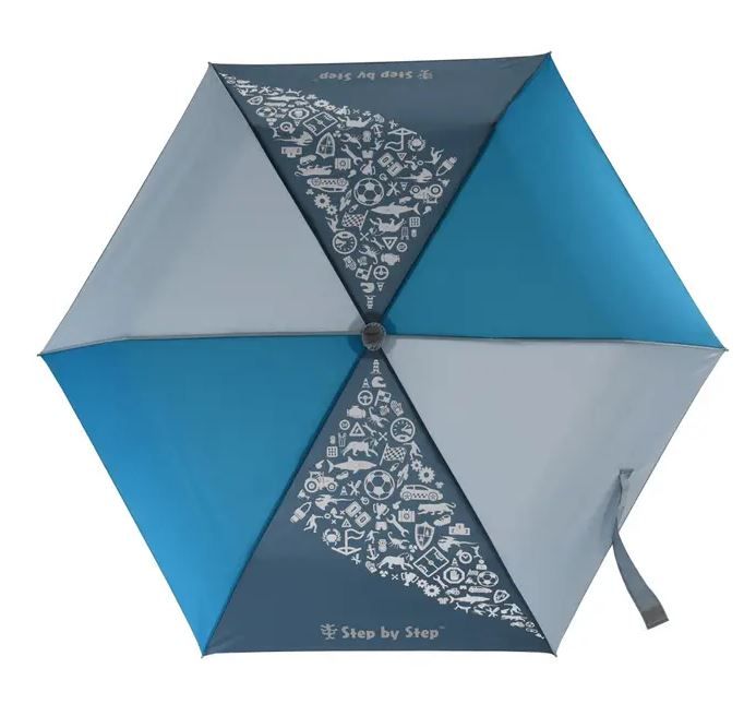Dětský skládací deštník s magickým efektem, Blue