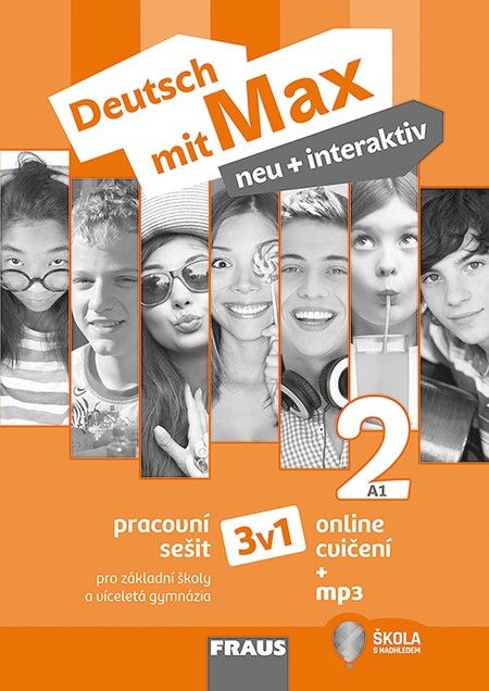 Deutsch mit Max neu + interaktiv 2 Pracovní sešit černobíly Fraus