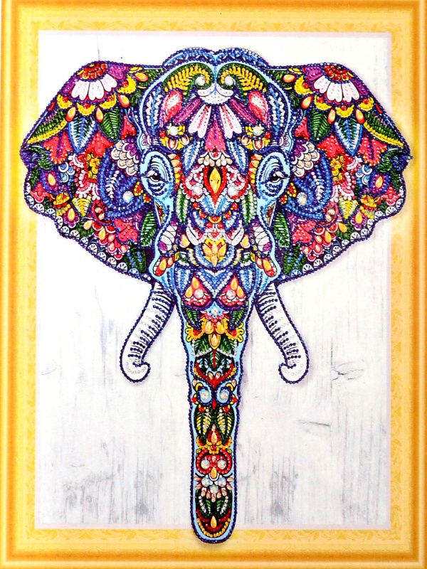 Norimpex Diamantové malování 7D Slon 30 x 40 cm
