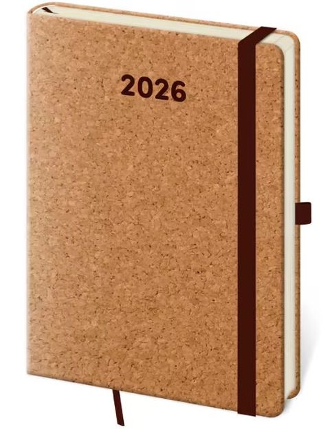 Obrázek produktu: Diář 2026 denní A5 Cork NEW