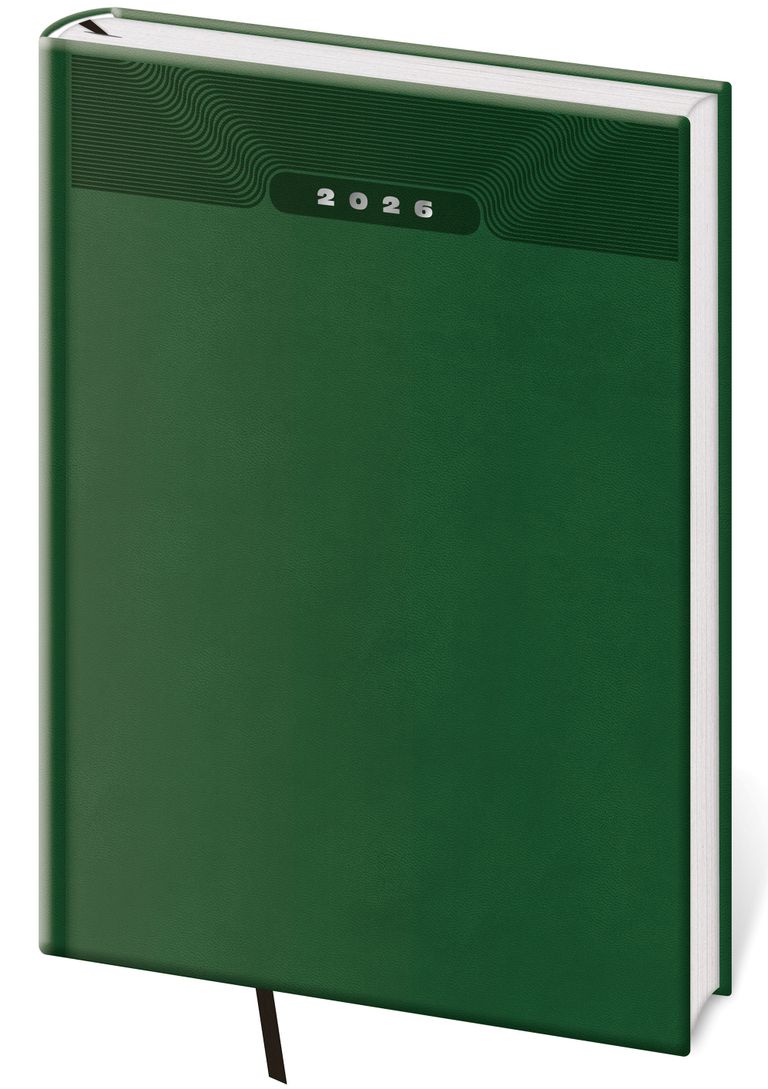 Diář 2026 denní A5 Print Classic - zelená