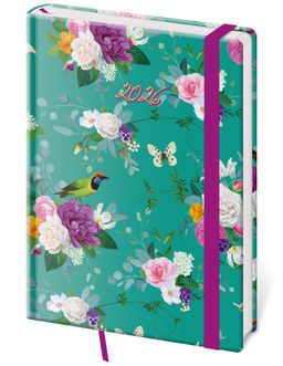 Obrázek produktu: Diář 2026 denní A5 Vario - Romance s gumičkou
