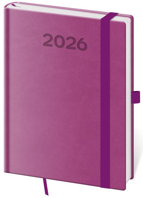 Obrázek produktu: Diář 2026 denní B6 Print Pop - fialová