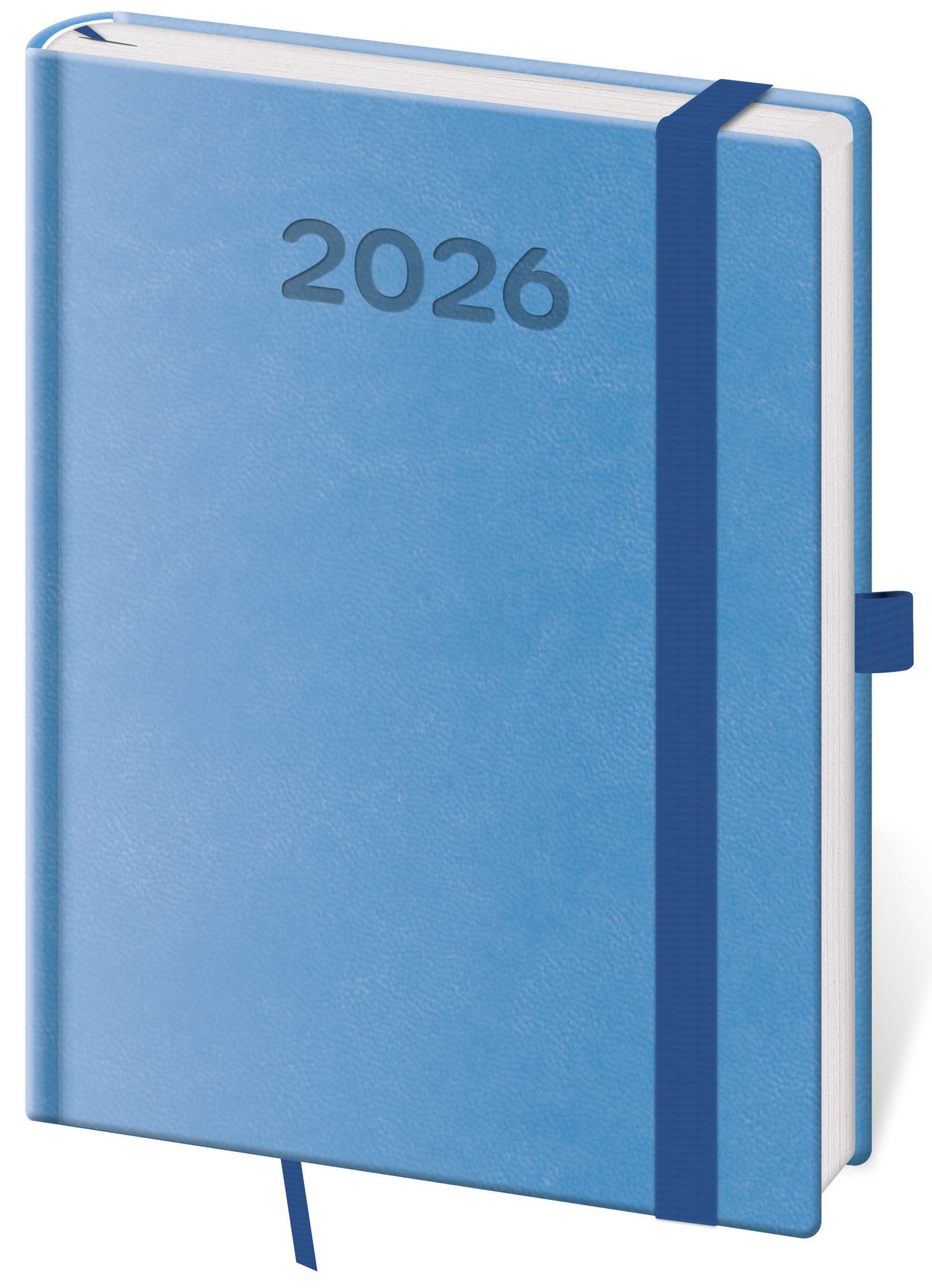 Diář 2026 denní B6 Print Pop - světle modrá