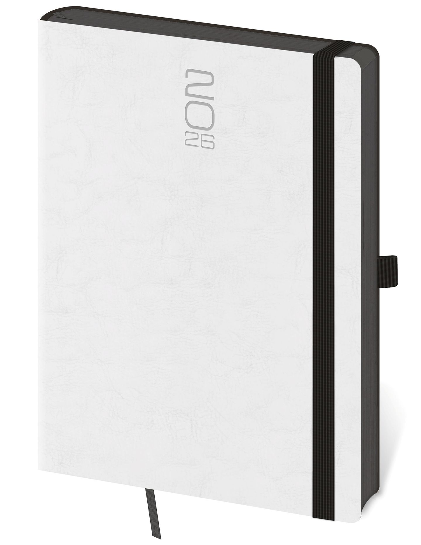 Diář 2026 týdenní A5 Memory s gumičkou - bílá