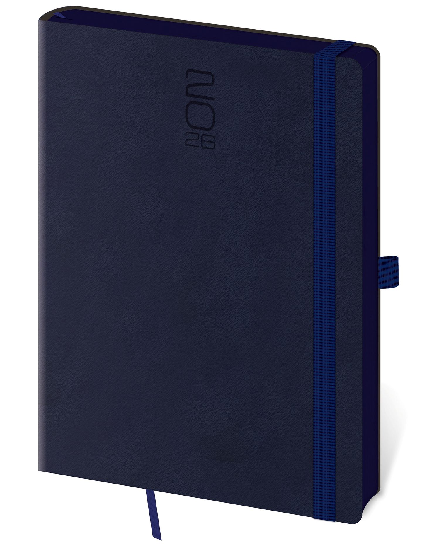 Diář 2026 týdenní A5 Memory s gumičkou - tmavě modrá