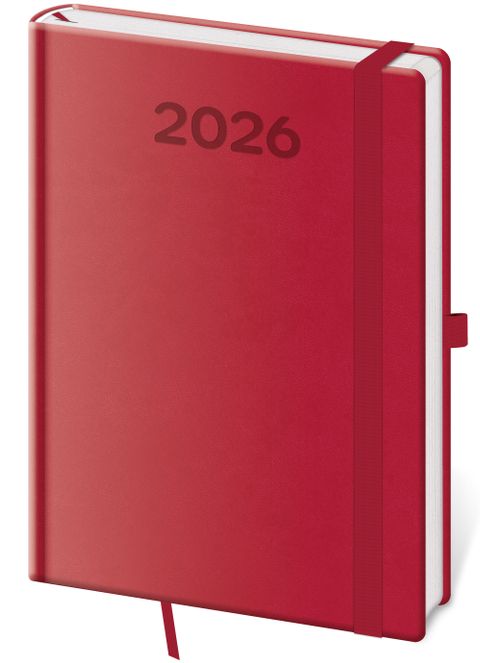 Obrázek produktu: Diář 2026 týdenní A5 Print Pop - malinová