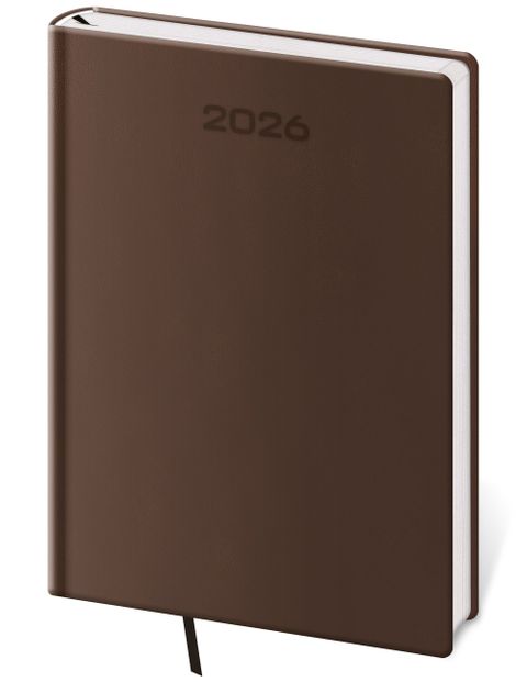 Obrázek produktu: Diář 2026 týdenní A5 Soft - hnědá