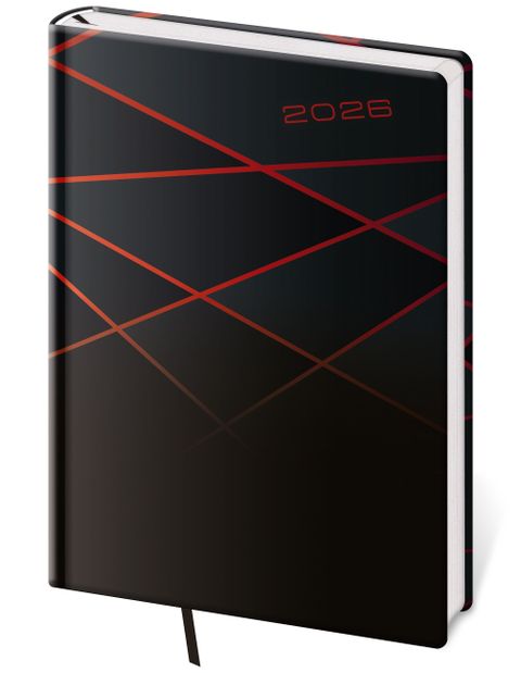 Obrázek produktu: Diář 2026 týdenní A5 Vario - black design