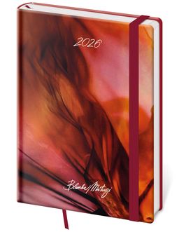 Obrázek produktu: Diář 2026 týdenní A5 Vario - Matragi Red s gumičkou