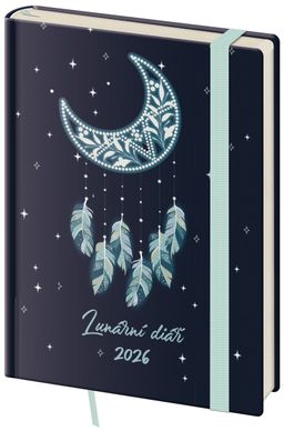 Obrázek produktu: Diář 2026 týdenní B6 lunární Dream s gumičkou