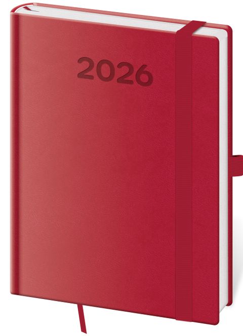 Obrázek produktu: Diář 2026 týdenní B6 Print Pop - malinová