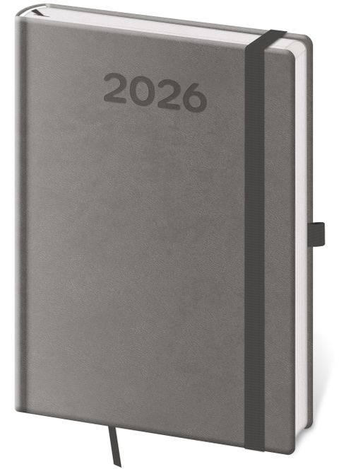 Obrázek produktu: Diář 2026 týdenní B6 Print Pop - šedá