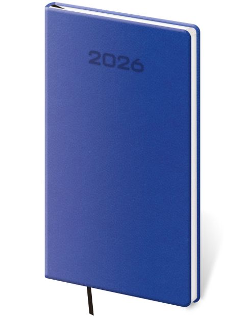 Obrázek produktu: Diář 2026 týdenní kapesní A5 Soft - modrá