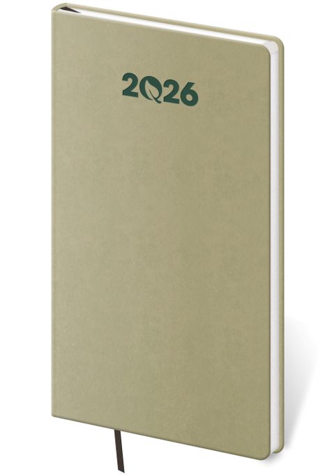 Obrázek produktu: Diář 2026 týdenní kapesní ECO - Kiwi