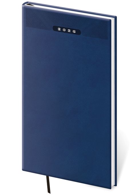 Obrázek produktu: Diář 2026 týdenní kapesní Print Classic - modrá
