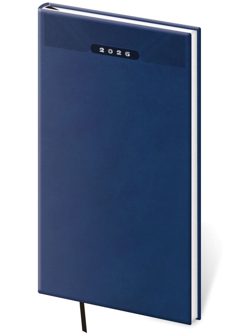 Diář 2026 týdenní kapesní Print Classic - modrá