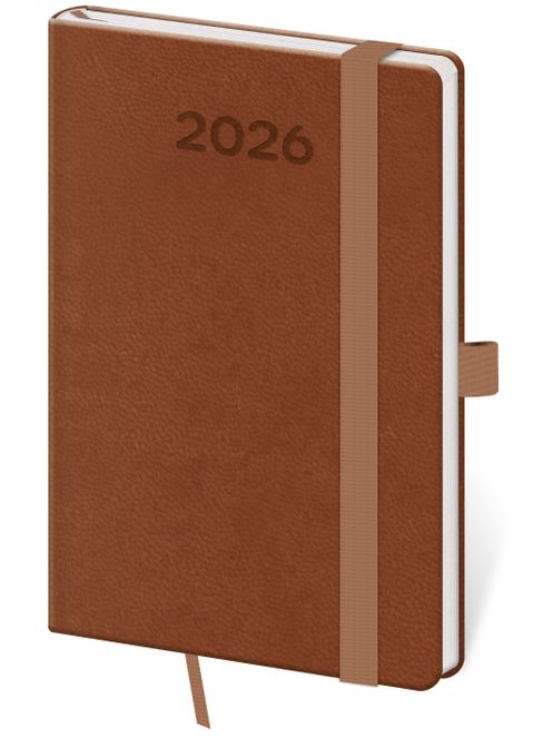 Obrázek produktu: Diář 2026 týdenní kapesní Print Pop - mousse