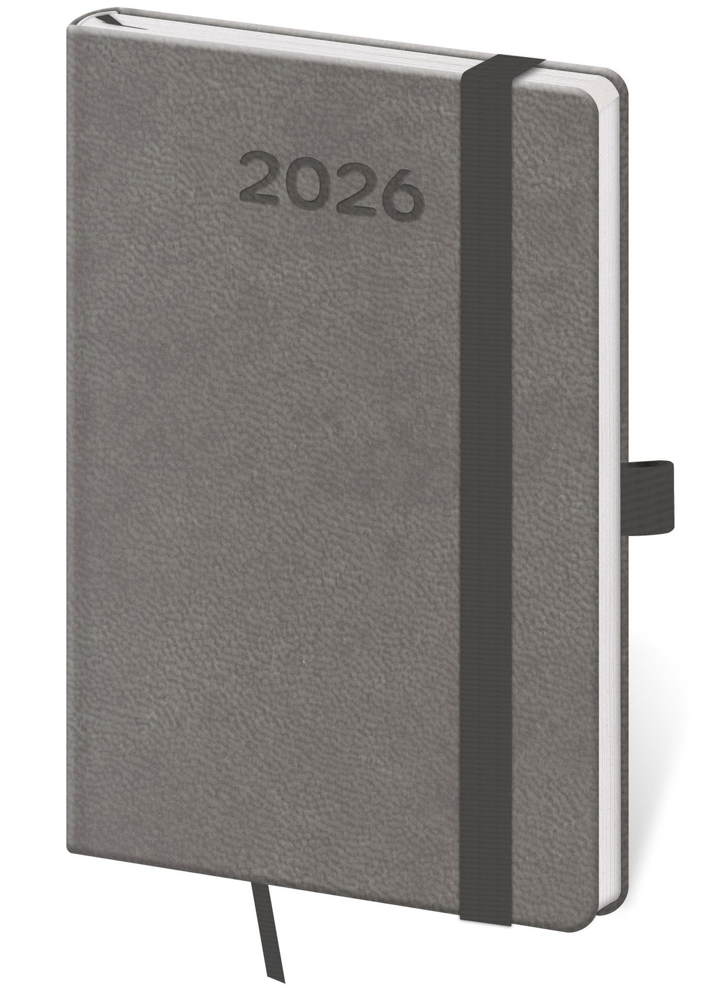 Diář 2026 týdenní kapesní Print Pop - šedá