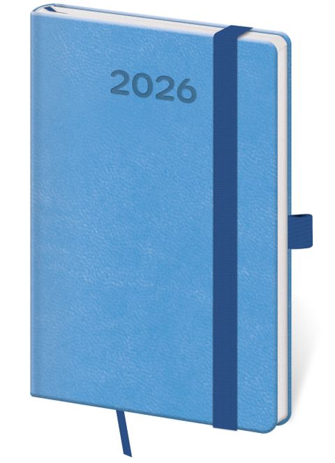 Obrázek produktu: Diář 2026 týdenní kapesní Print Pop - světle modrá