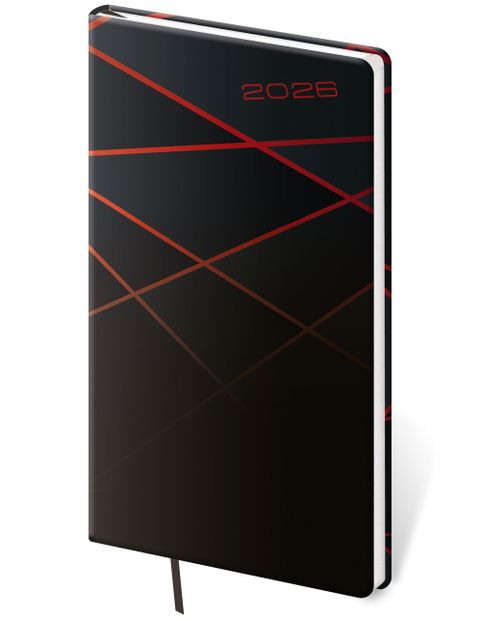 Obrázek produktu: Diář 2026 týdenní kapesní Vario - black design